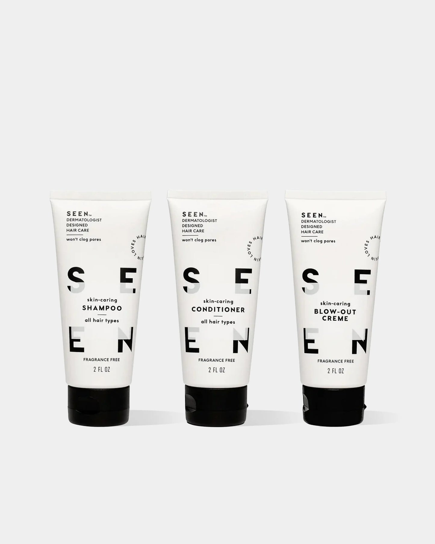 SEEN Travel Trio, Fragrance Free, Boxed