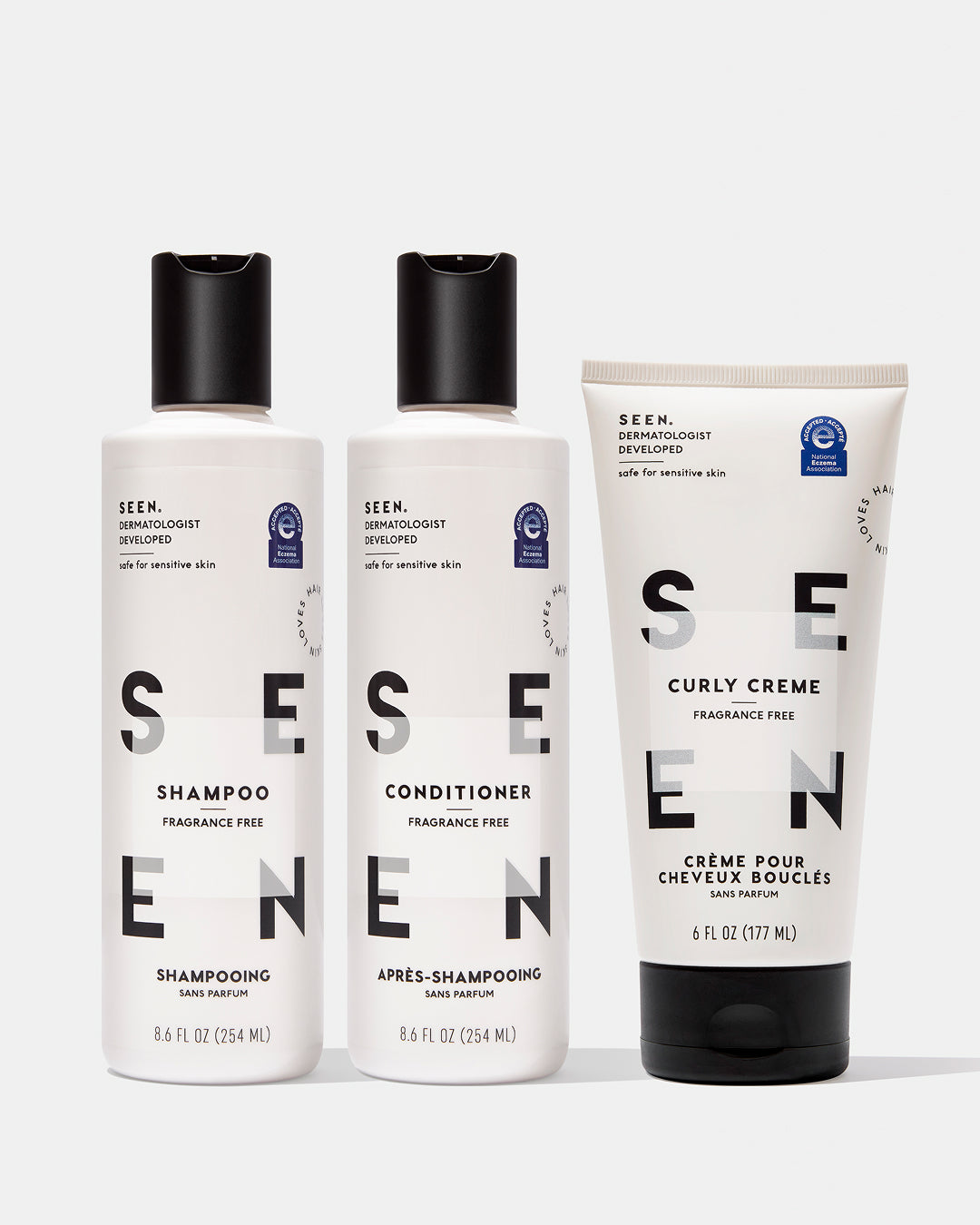 SEEN Power Bundle, Curly, Fragrance Free