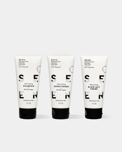 SEEN Travel Trio, Fragrance Free, Boxed