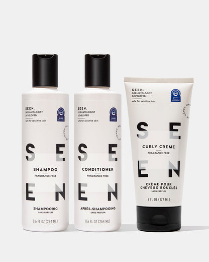 SEEN Power Bundle, Curly, Fragrance Free