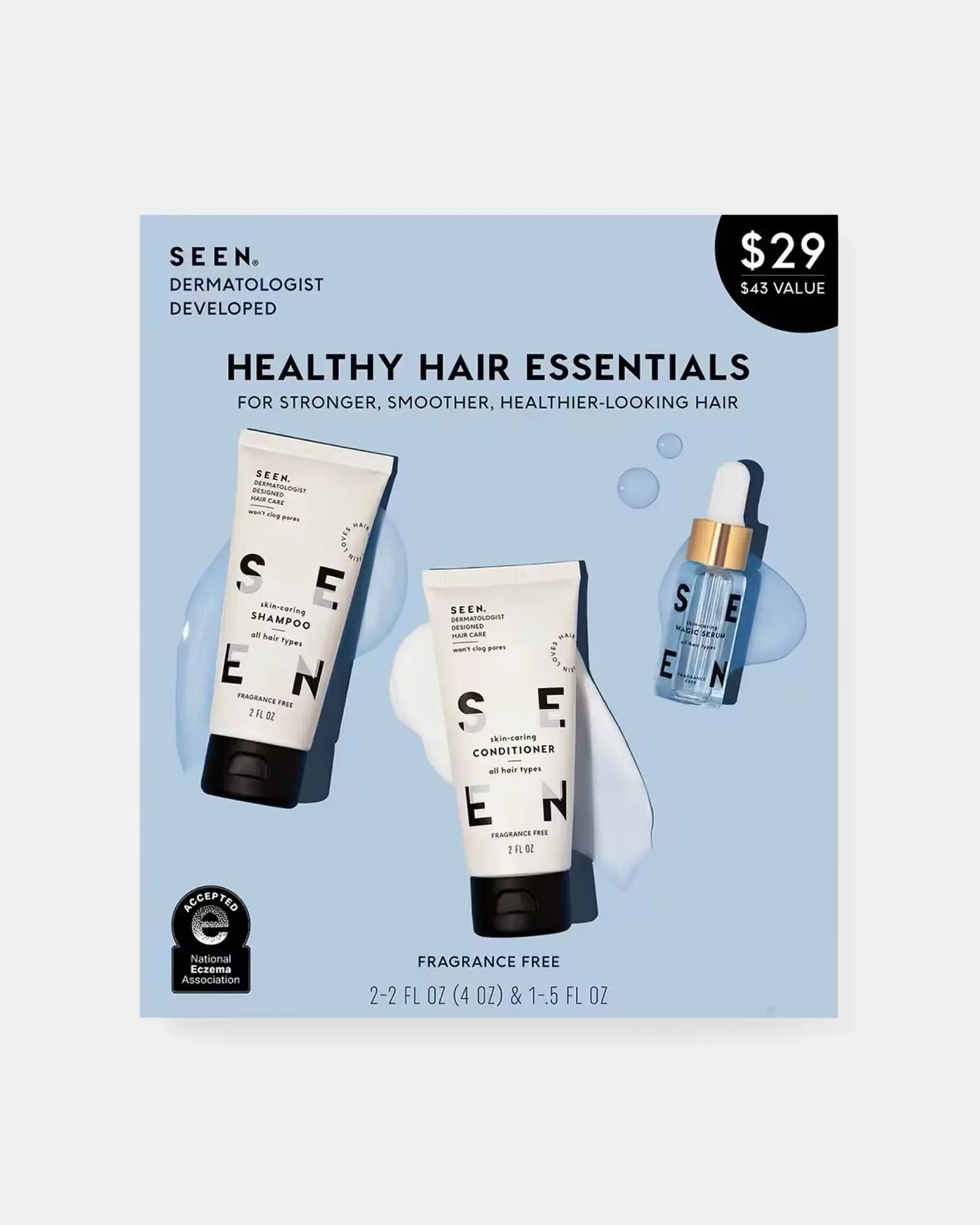 Healthy Hair Essentials Kit Fragrance Free