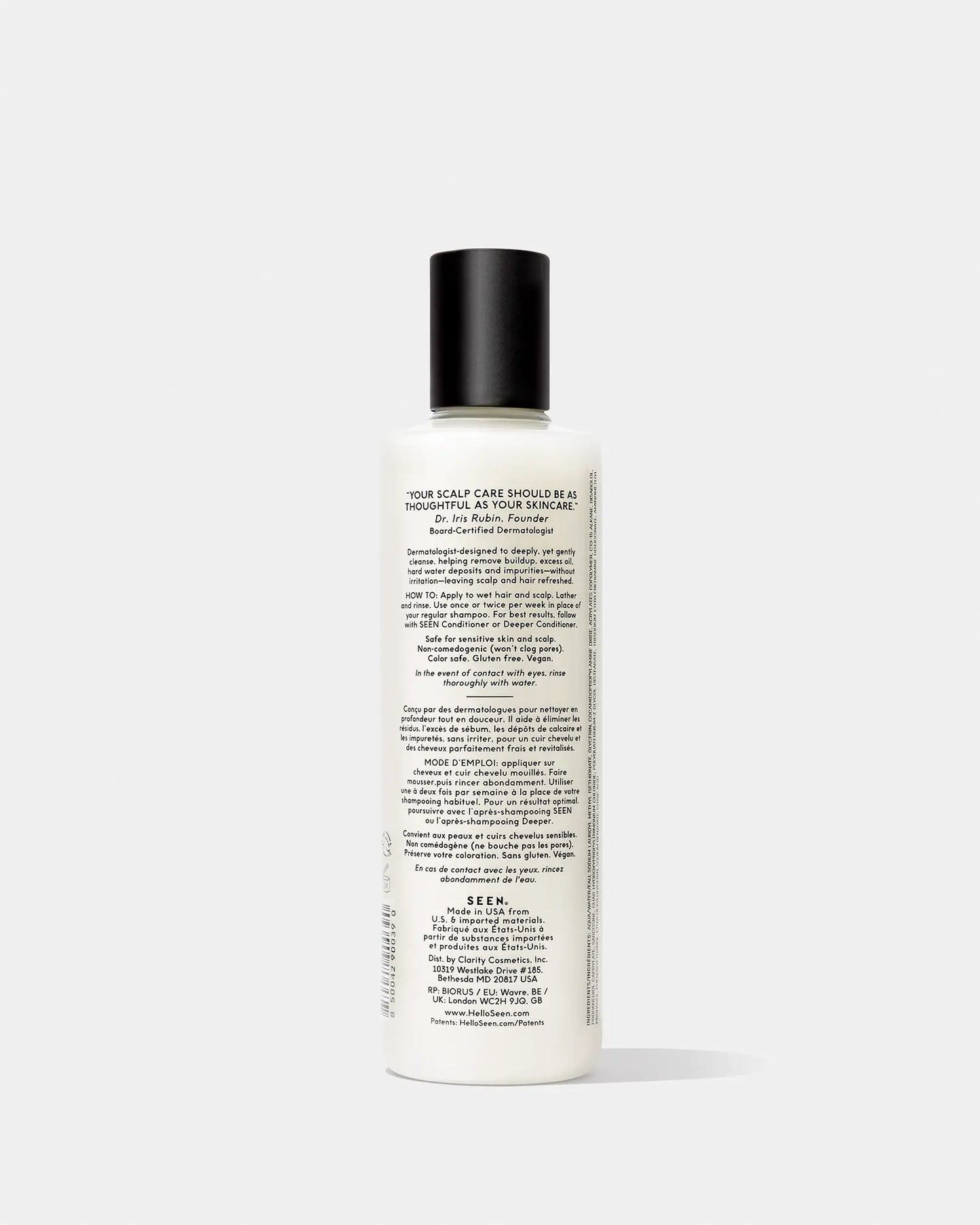 SEEN Scalp Clarifying Shampoo, Fragrance Free