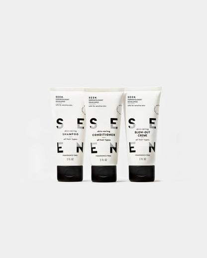 SEEN Travel Trio, Fragrance Free, Boxed