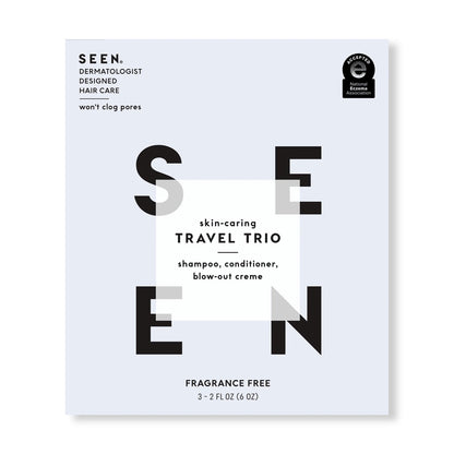 SEEN Travel Trio, Fragrance Free, Boxed