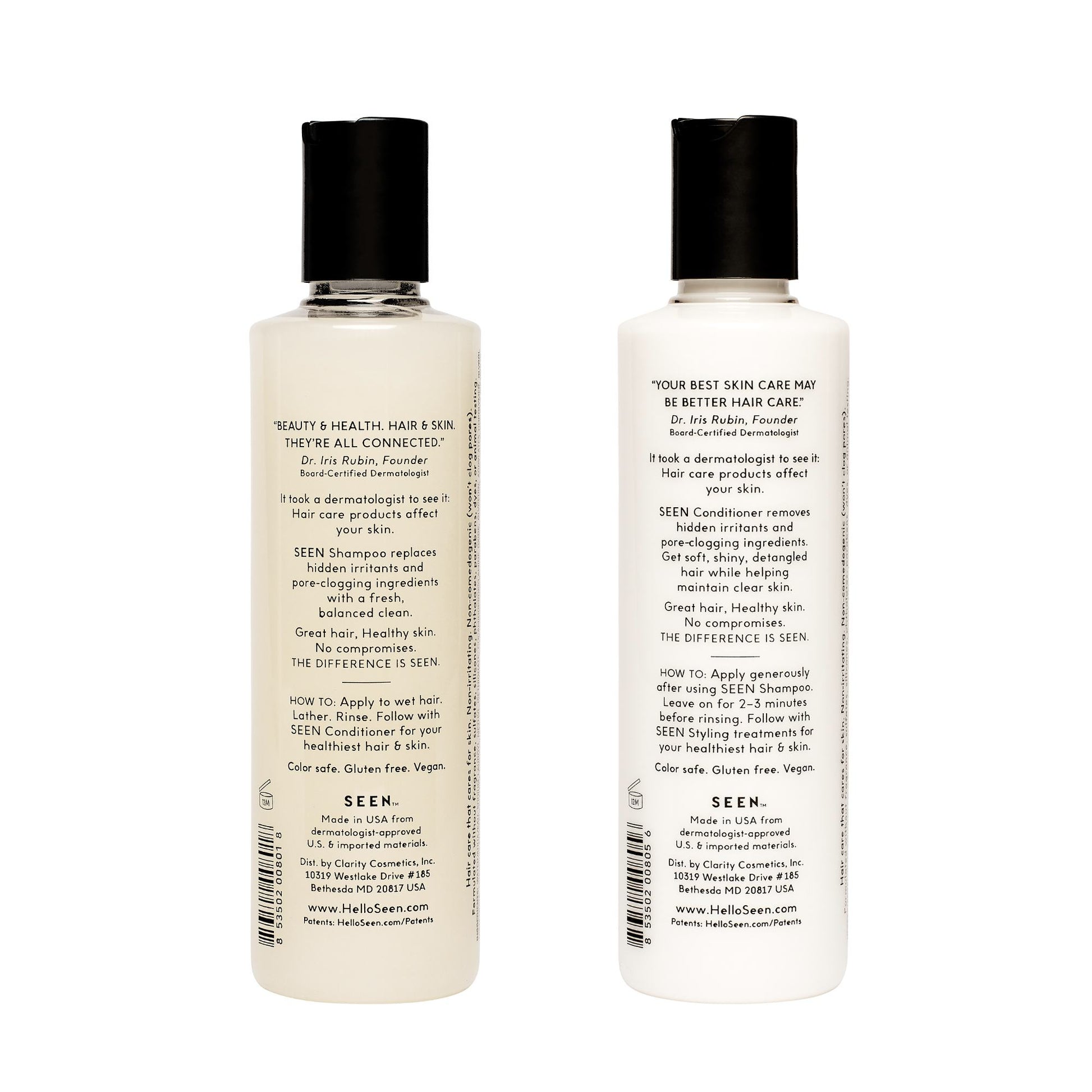 Fragrance Free Unscented Shampoo & Conditioner Bundle - SEEN